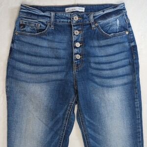 Kancan Maurice's Exclusive Jeans‎ Distressed Stretch Sz 29 Skinny Leg Button Fly